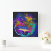 Opkomst van achterwaartse klok in kleuren (Huis)