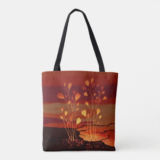 Opkomst van Beneden - Solarpunk Canvas tas (Achterkant)