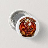 OPKOMST VAN DE DRACON RONDE BUTTON 3,2 CM (Voorkant /achterkant)