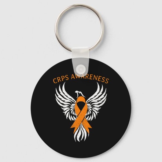 Opkomst van de Phoenix RSD CRPS Awareness Maand Or Sleutelhanger (Voorkant)