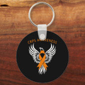 Opkomst van de Phoenix RSD CRPS Awareness Maand Or Sleutelhanger (Voorkant)