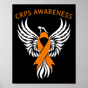 Opkomst van de Phoenix RSD CRPS Awareness Month Or Poster