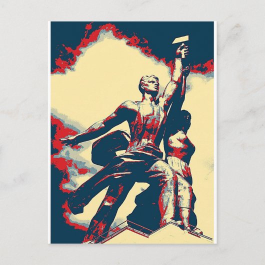 Opkomst van de Rode Arbeider II Briefkaart (Voorkant)