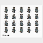 Opkomst van de Slangenheer" Ronde Sticker (Vel)