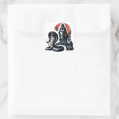 Opkomst van de Slangenheer" Vierkante Sticker (Tas)