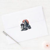 Opkomst van de Slangenheer" Vierkante Sticker (Envelop)