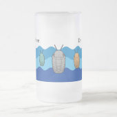 Opkomst van de Trilobieten - Prehistorisch Dier Matglas Bierpul (Center)