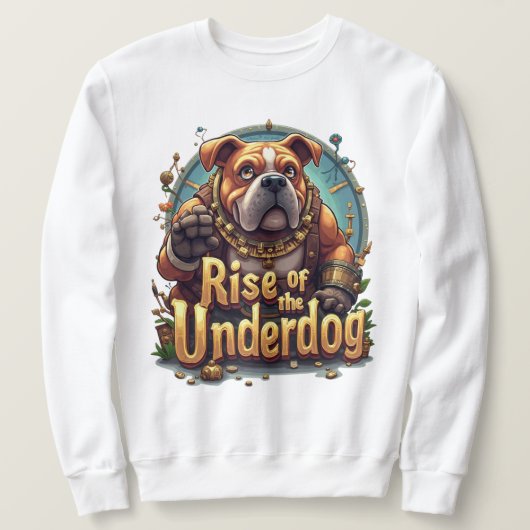 Opkomst van de Underdog Sweatshirt – Motiverend (Design voorkant)