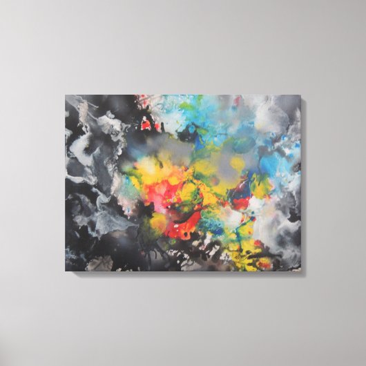 Opkomst van kleur canvas afdruk (Voorkant)