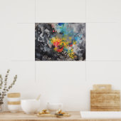 Opkomst van kleur poster (Keuken)