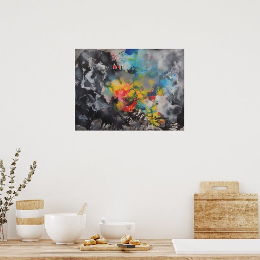 Opkomst van kleur poster (Keuken)