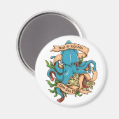 Opkomst van Kraken Monster Octopus Magneet (Voorkant / Achterkant)