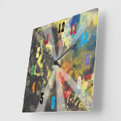 Opkomst van licht en kleurenachterwaarts klok (Hoek)