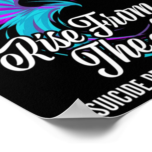 Opkomst van Phoenix de Ashes Suicide Prevention Aw Poster (Hoek)