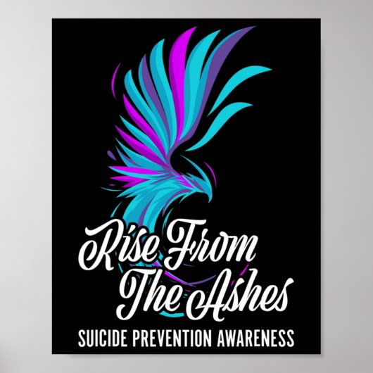 Opkomst van Phoenix de Ashes Suicide Prevention Aw Poster (Voorkant)