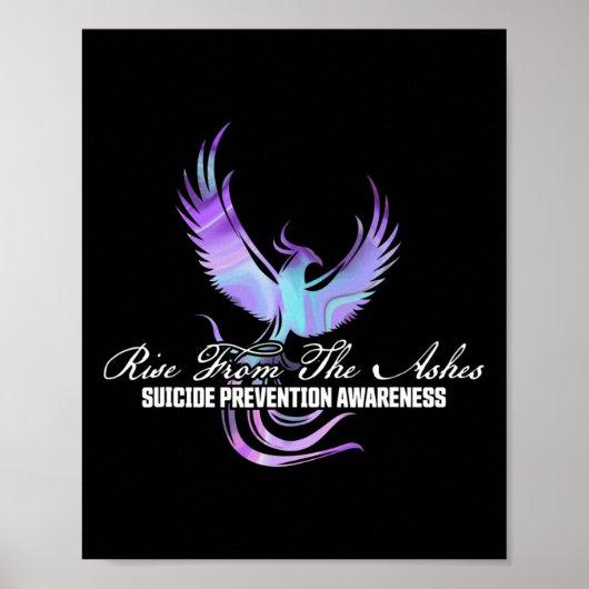Opkomst van Phoenix de Ashes Suicide Prevention Aw Poster (Voorkant)