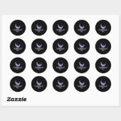 Opkomst van Phoenix de Ashes Suicide Prevention Aw Ronde Sticker (Vel)