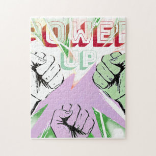Oplaad Cyber Grunge Vuiststoot Aesthetic Grafisch Legpuzzel