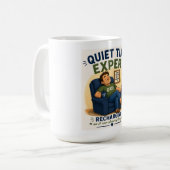 Oplaad & Ontspan Koffiemok (Voorkant links)