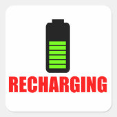 Oplaadbatterij Sticker (Voorkant)