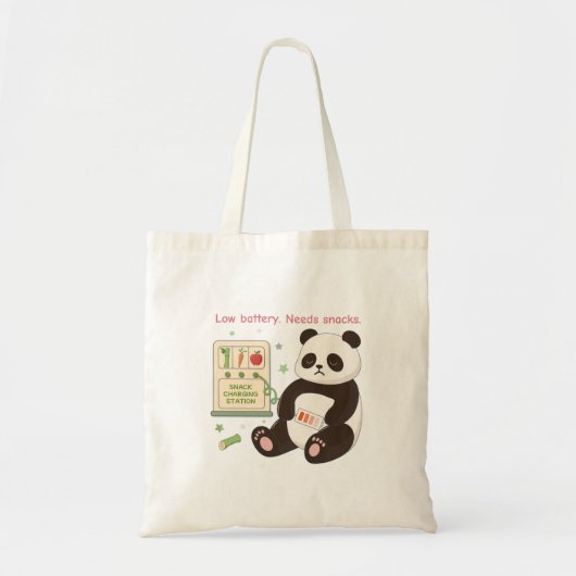 Oplaadbeurt met Bamboe Snacks Tote Bag (Voorkant)