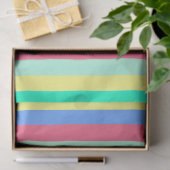 Oplaadende lente pastel strepen tissuepapier (Geschenk)