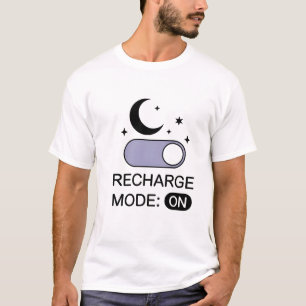 Oplaadmodus AAN Minimalistisch slaap Shirt