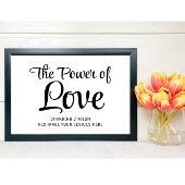 Oplaadstation Trouwbord Poster