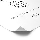 Oplaadstation Weddenschappen Ontvangen cel Telefoo Poster (Hoek)