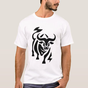 Oplaadstier - Kracht en vastberadenheid T-shirt