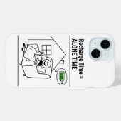 Oplaadtijd = alleen tijd telefoonhoesje - grappig Case-Mate iPhone case (Achterkant (horizontaal))