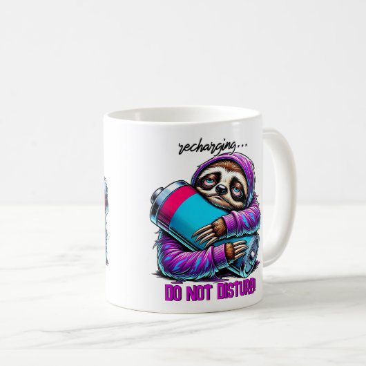 Opladen Niet Storen Koffiemok (Voorkant rechts)