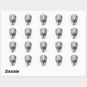 Opladen Witte Lion Cub Sticker (Vel)