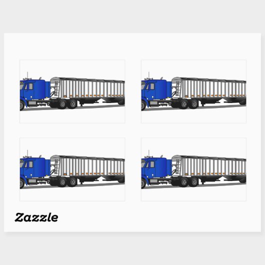 oplegger rechthoekige sticker (Vel)