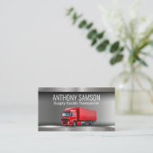 oplegger voor vrachtwagens | Red Visitekaartje (Staand voorkant)