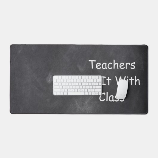Opleiders Klasse Chalkboard Design Class Decoratio Bureaumat (Keyboard & Muis)