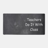 Opleiders Klasse Chalkboard Design Class Decoratio Bureaumat (Voorkant)