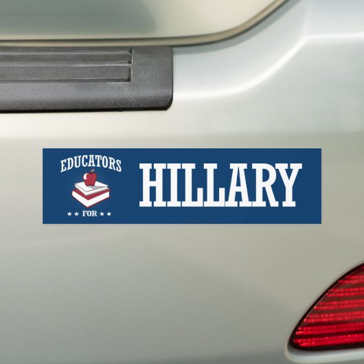 OPLEIDERS VOOR HILLARY BUMPERSTICKER (Op auto)