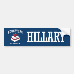 OPLEIDERS VOOR HILLARY BUMPERSTICKER