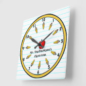 Opleiders wandklok (op maat gemaakt) (Hoek)