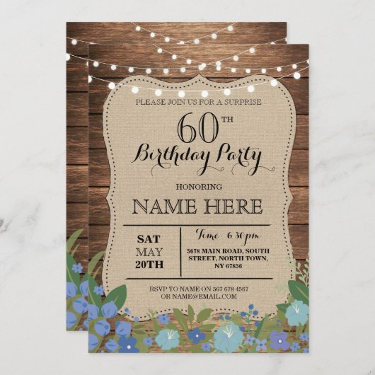 OPLEIDING 60 jaar en alle leeftijden Uitnodiging o (Voorkant / Achterkant)