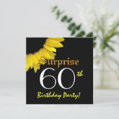 OPLEIDING 60e verjaardag van de Gele Zonnebloem Kaart (Staand voorkant)