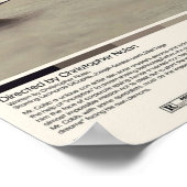 Opleiding Christopher Nolan Minimalist Movie Vint Poster (Hoek)