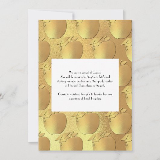 Opleiding Docenten Afstuderen Grijs Goud Kaart (Achterkant)