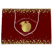 Opleiding Docenten Afstuderen Maroon Goud Groot Cadeauzakje (Voorkant)