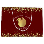 Opleiding Docenten Afstuderen Maroon Goud Groot Cadeauzakje (Achterkant)