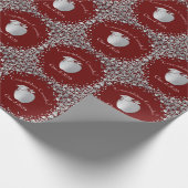 Opleiding Docenten Afstuderen Maroon Zilver Cadeaupapier (Hoek)