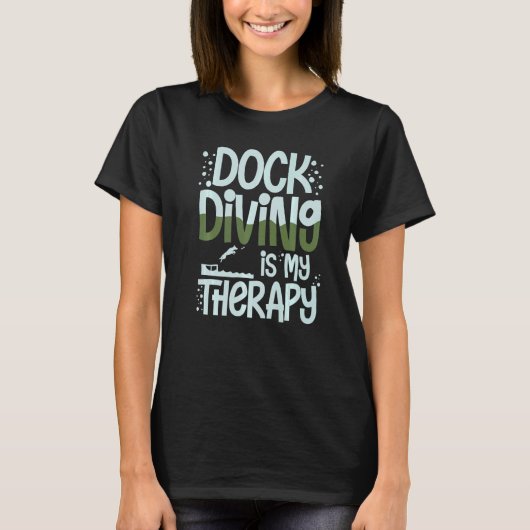 Opleiding dockduikboot dog pomppool t-shirt (Voorkant)