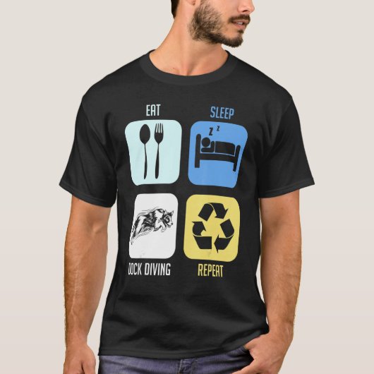 Opleiding dockduikboot dog pomppool t-shirt (Voorkant)