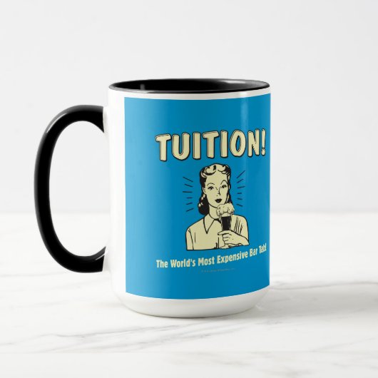 Opleiding: duurste streepjesstaart mok (Links)